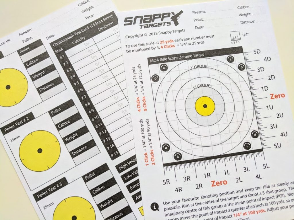 3 in 1 Range Day Targets – Snappy Targets
