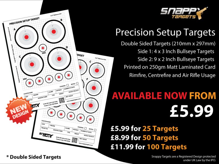 Precision Setup Targets (Rimfire, Centrefire and Air Rifle) – Snappy ...