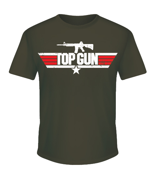 Top Gun T-Shirt - Moss Green