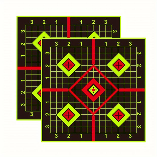 5 x 6" Self Adhesive Splatter / Reactive Targets (Square)