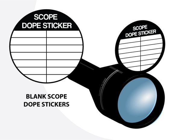 Blank Scope Dope Stickers x 10